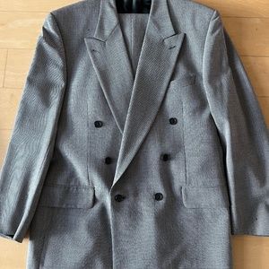 Joseph Aboud black-white (tight) weave Suit. Nordstrom.